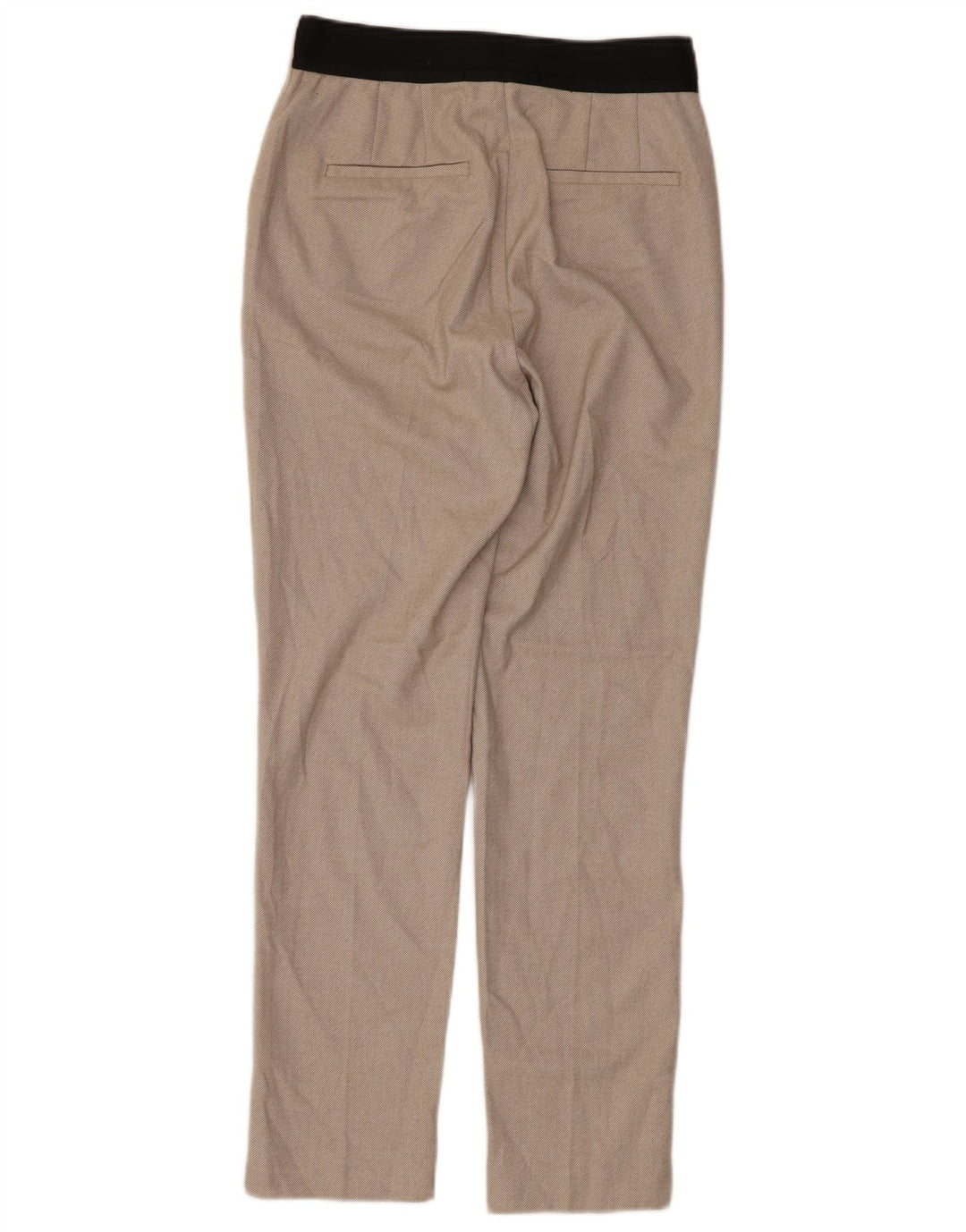 Zara Womens Slim Chino Trousers Small W26 L27 Beige Polyester