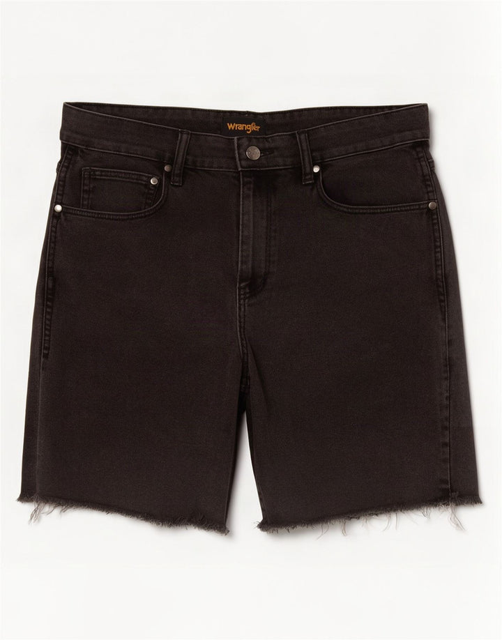 Wrangler Mens Denim Shorts W34 Large Black