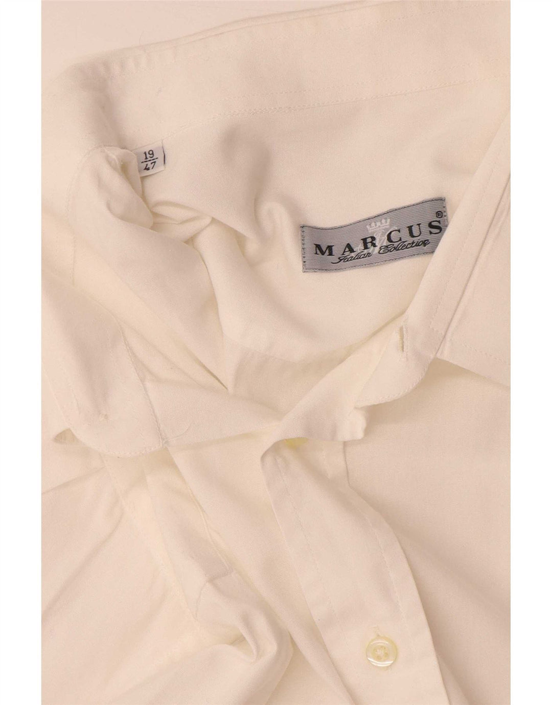 Marcus Mens Shirt Size 19 47 3XL White