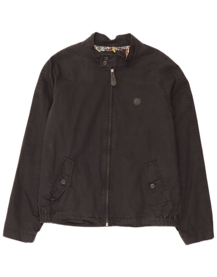 Pretty Green Mens Bomber Jacket UK 38 Medium Black