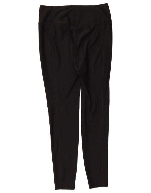 NIKE Womens Dri Fit Leggings UK 14 Medium  Black Polyester
