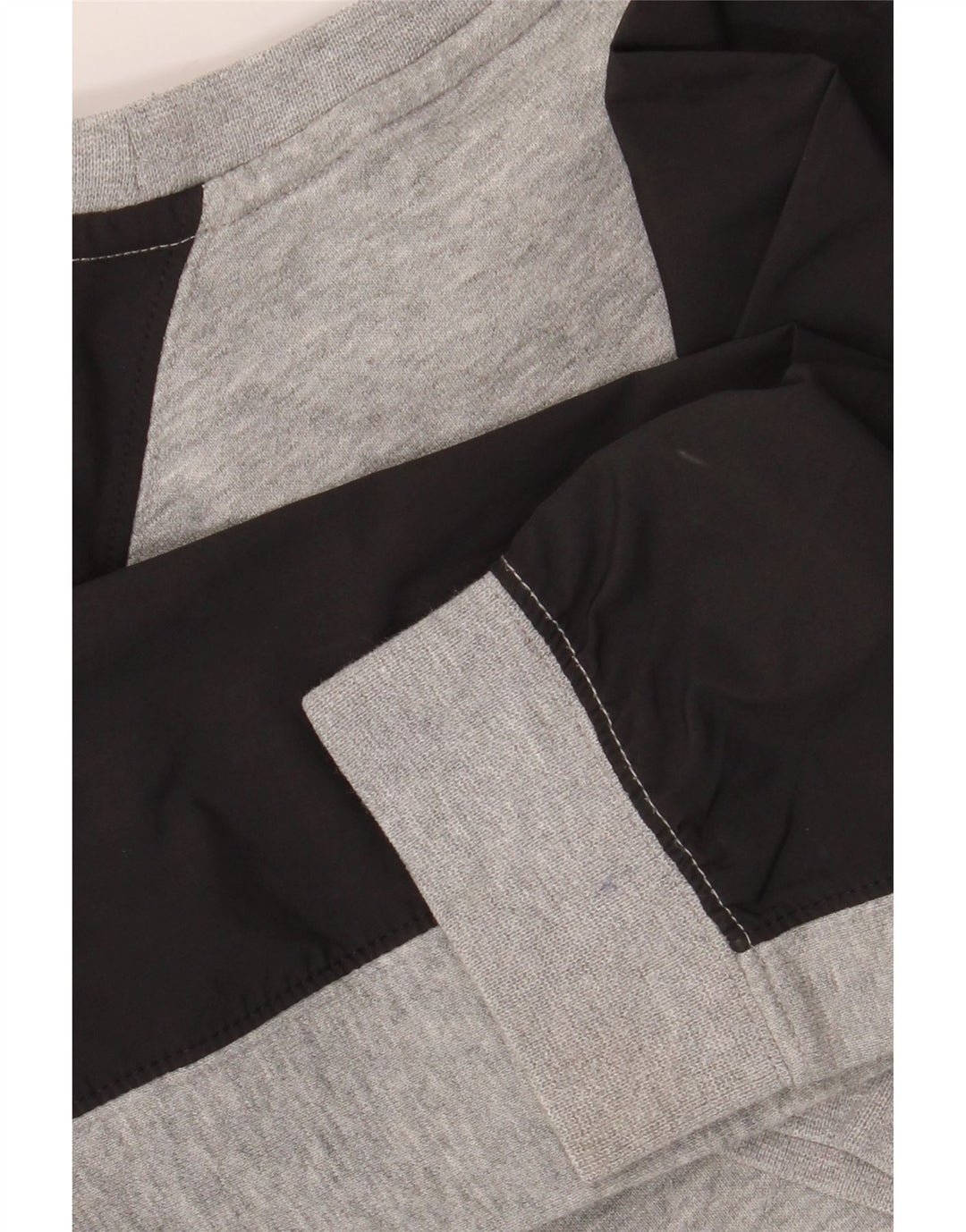 NIKE Boys Graphic Sweatshirt Jumper 10-11 Years Medium Grey Colourblock