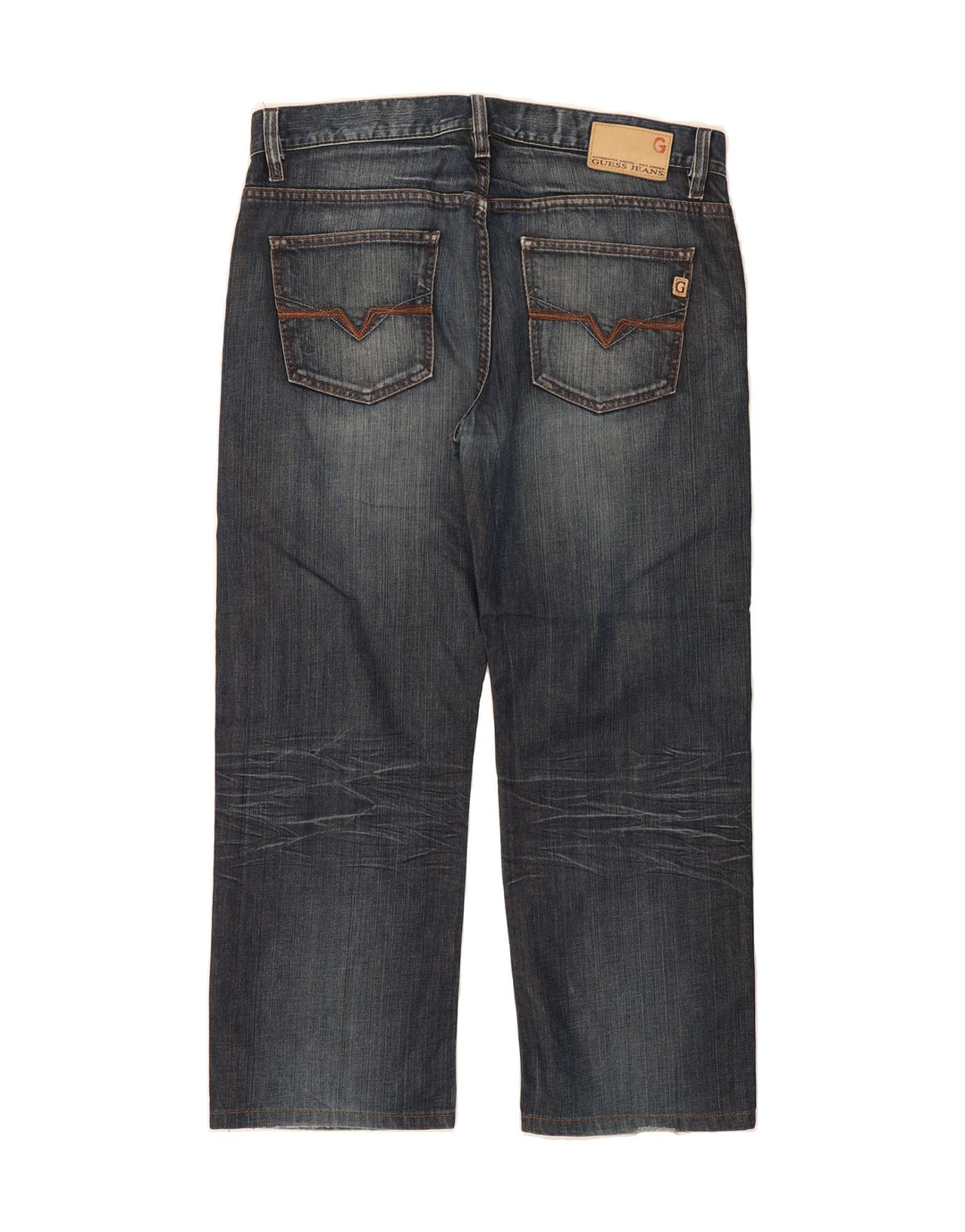 GUESS Mens Straight Jeans  W34 L27 Blue Cotton Vintage Guess and Second-Hand Guess from Messina Hembry 