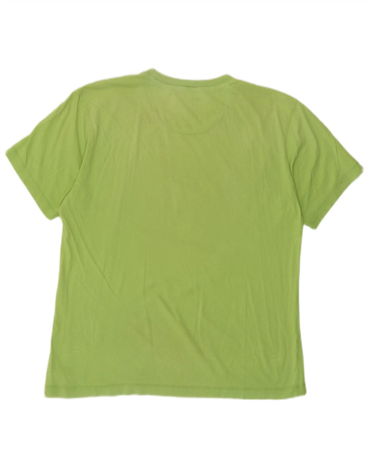 Champion Mens Graphic T-Shirt Top Medium Green