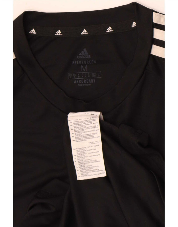 Adidas Mens Aeroready T-Shirt Top Medium Black Polyester