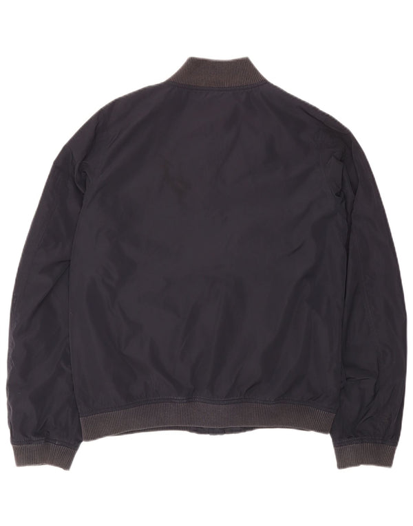 ARMANI JUNIOR Boys Bomber Jacket 15-16 Years Navy Blue Polyester