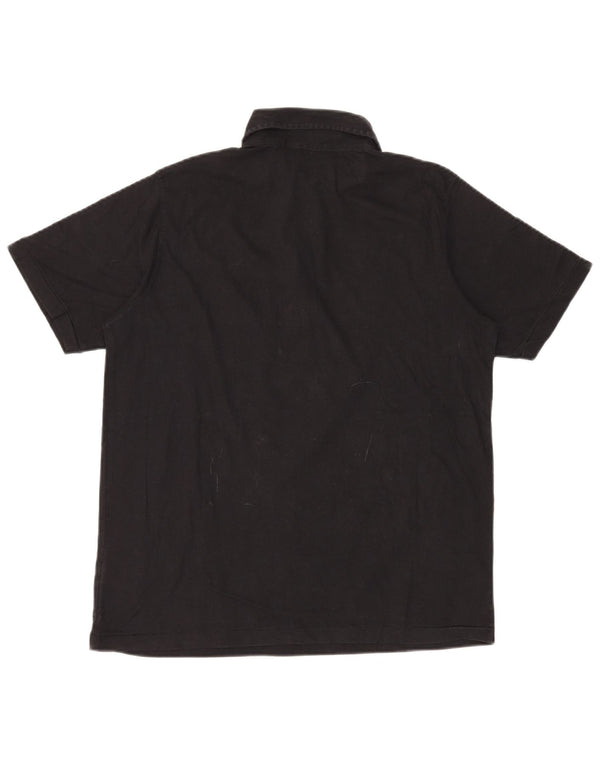 NAPAPIJRI Mens Polo Shirt Small Black Cotton