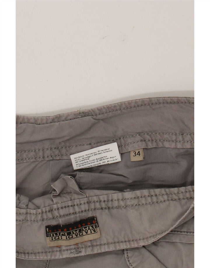 Napapijri Mens Cargo Shorts W34 Large Grey