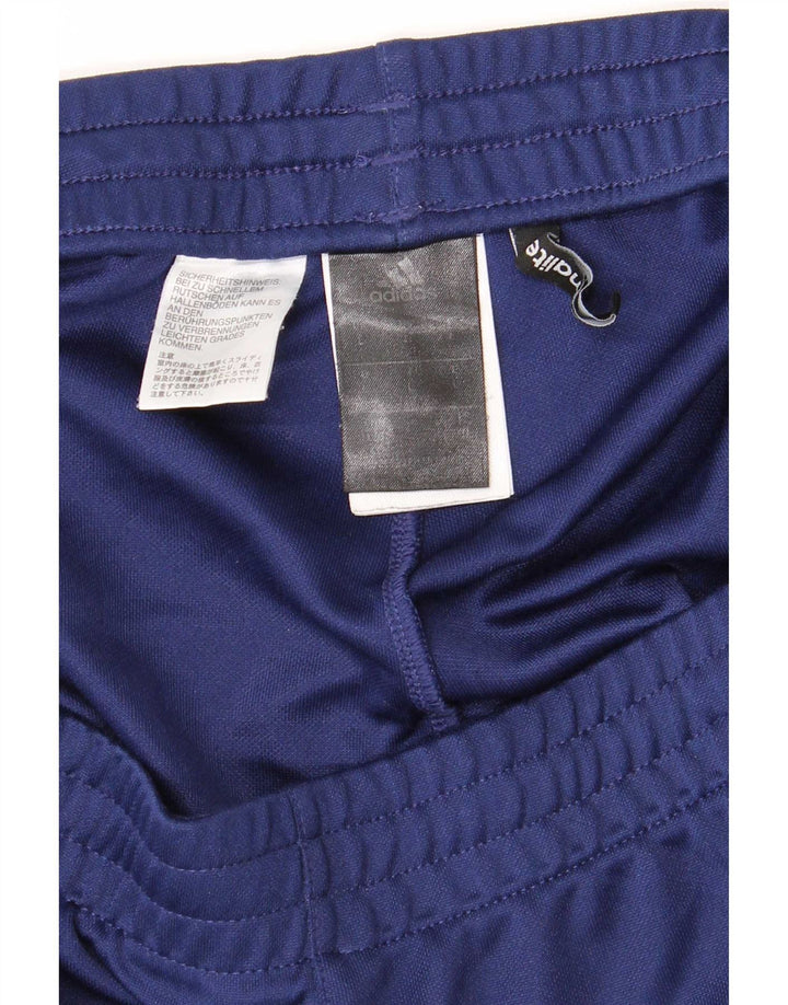 Adidas Mens Climalite Tracksuit Trousers Large Navy Blue Polyester