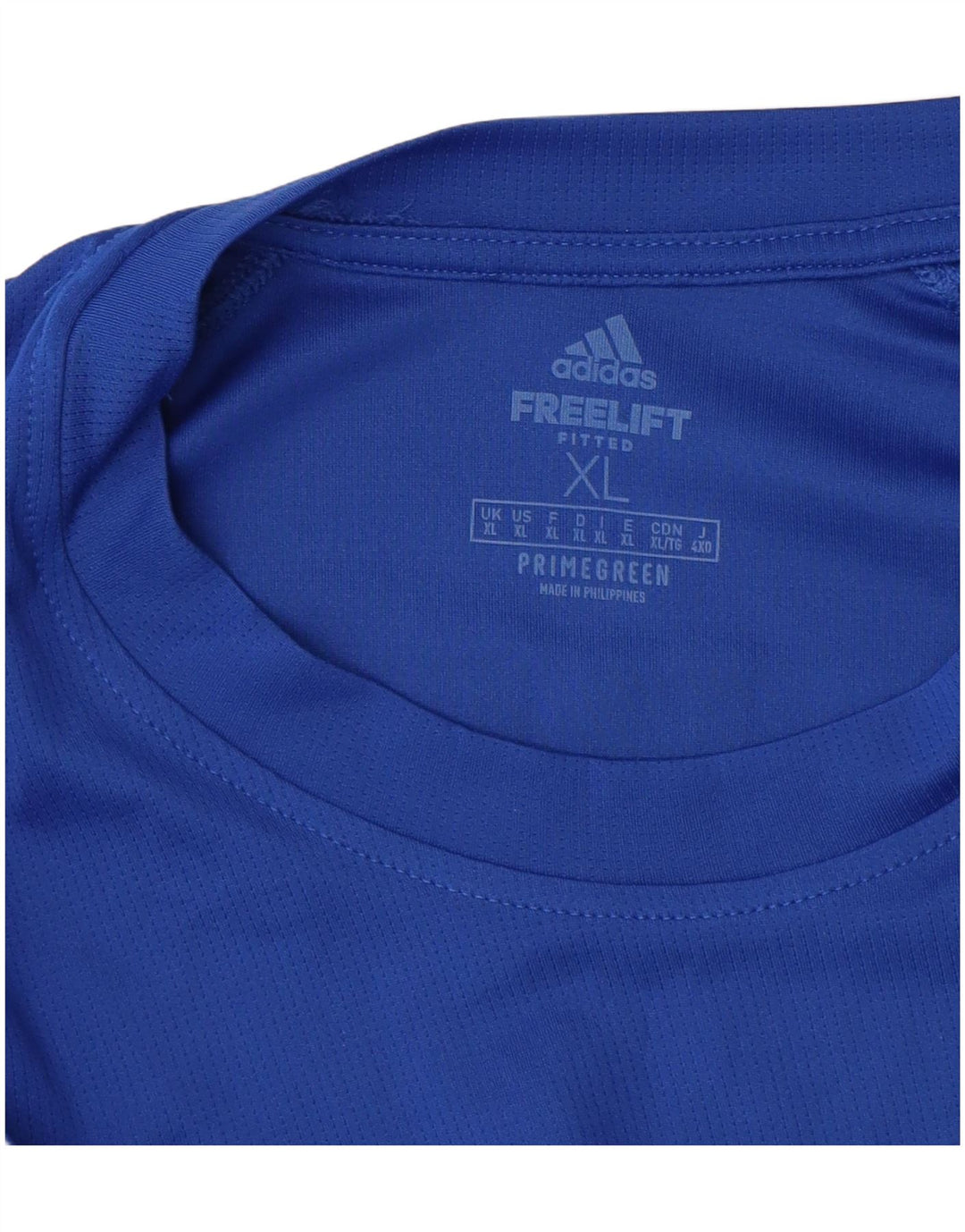 Adidas Mens Aeroready T-Shirt Top XL Blue Polyester