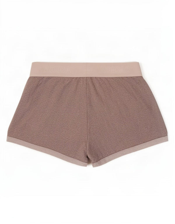 Adidas Womens Graphic Sport Shorts UK 16/18 Large Grey Colourblock Cotton