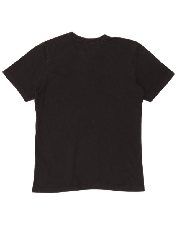 NIKE Mens T-Shirt Top Medium Black Cotton