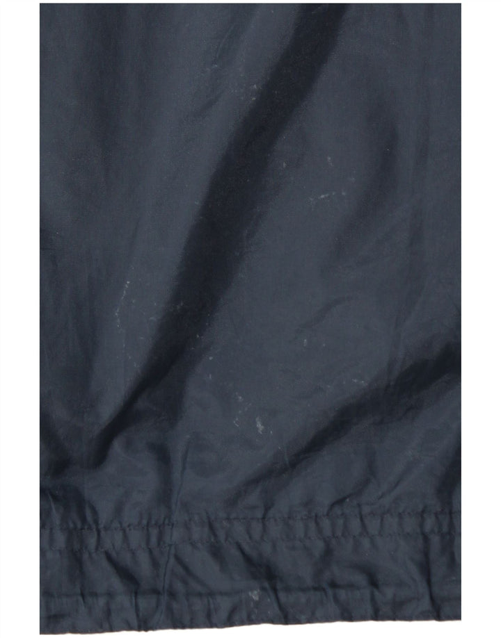 Marcel Clair Mens Hooded Tracksuit Top Jacket Medium Navy Blue Colourblock