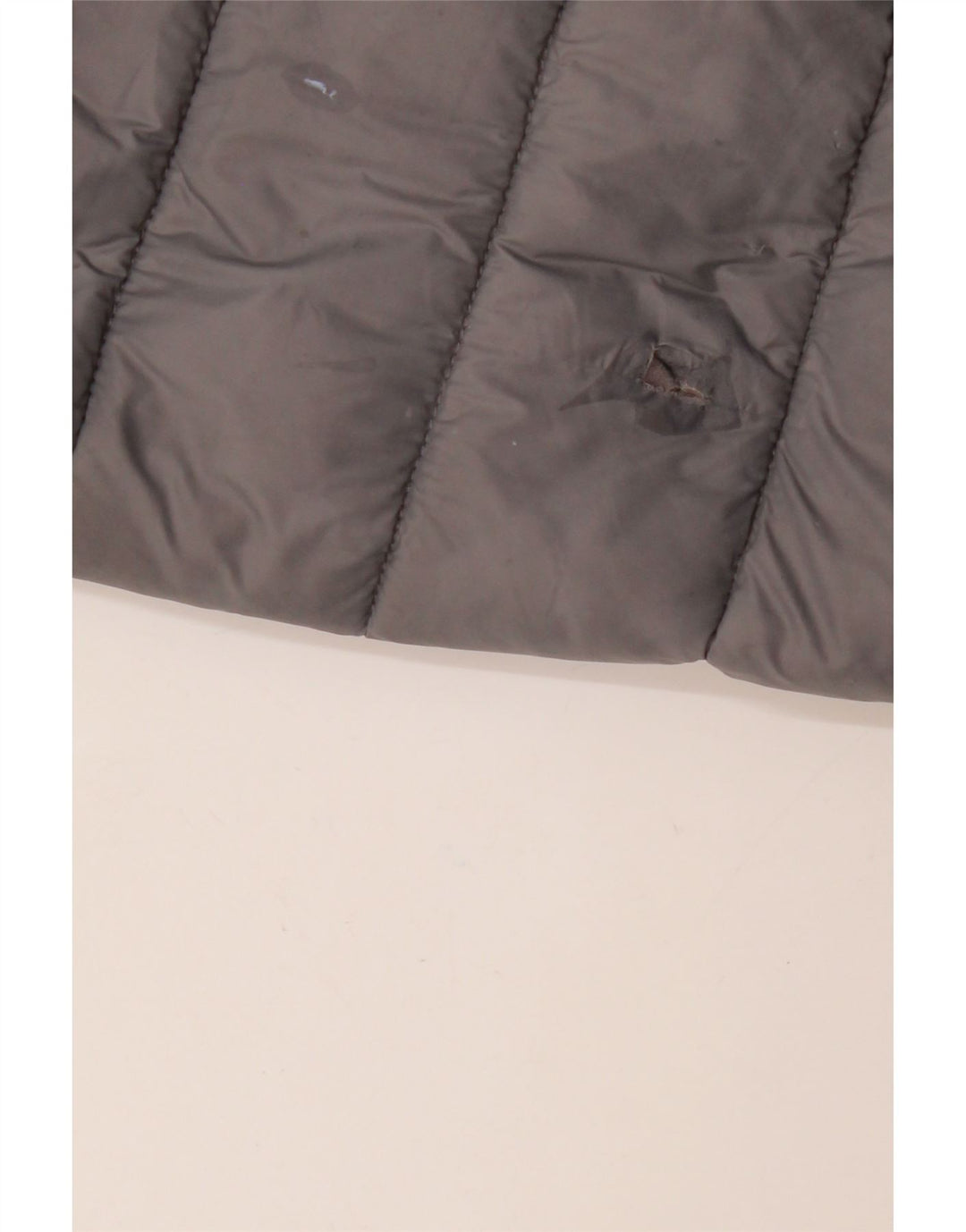 MICHAEL KORS Womens Hooded Padded Coat UK 16 Large Grey Nylon