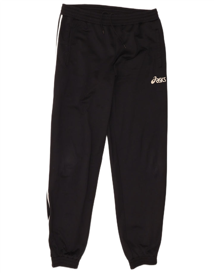 Asics Mens Tracksuit Trousers Joggers Small Black Polyester