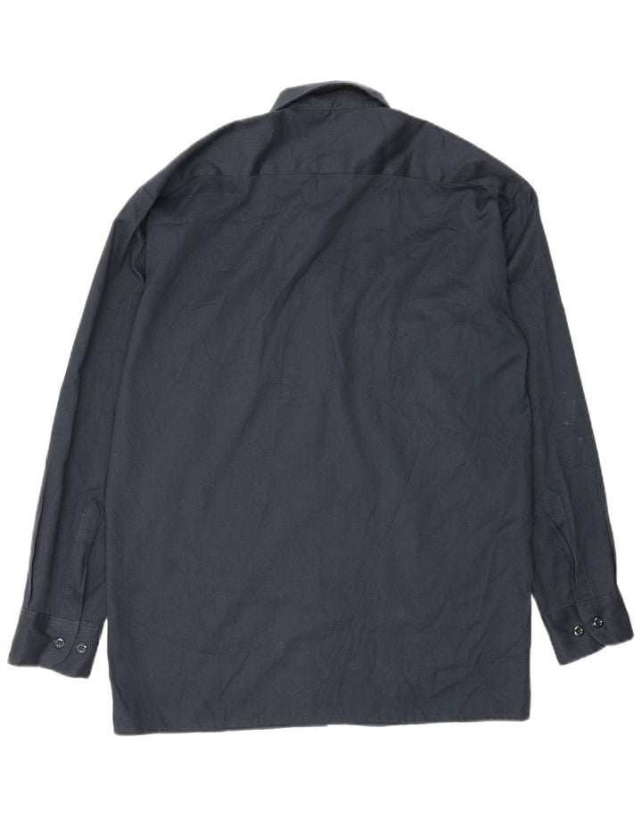 Dickies Mens Shirt Small Navy Blue Polyester