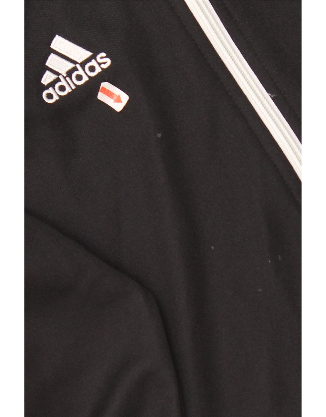 ADIDAS Boys Aeroready Tracksuit Top Jacket 13-14 Years Black Polyester