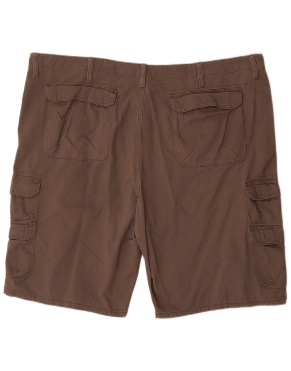 Wrangler Mens Cargo Shorts W46 3XL Brown Cotton