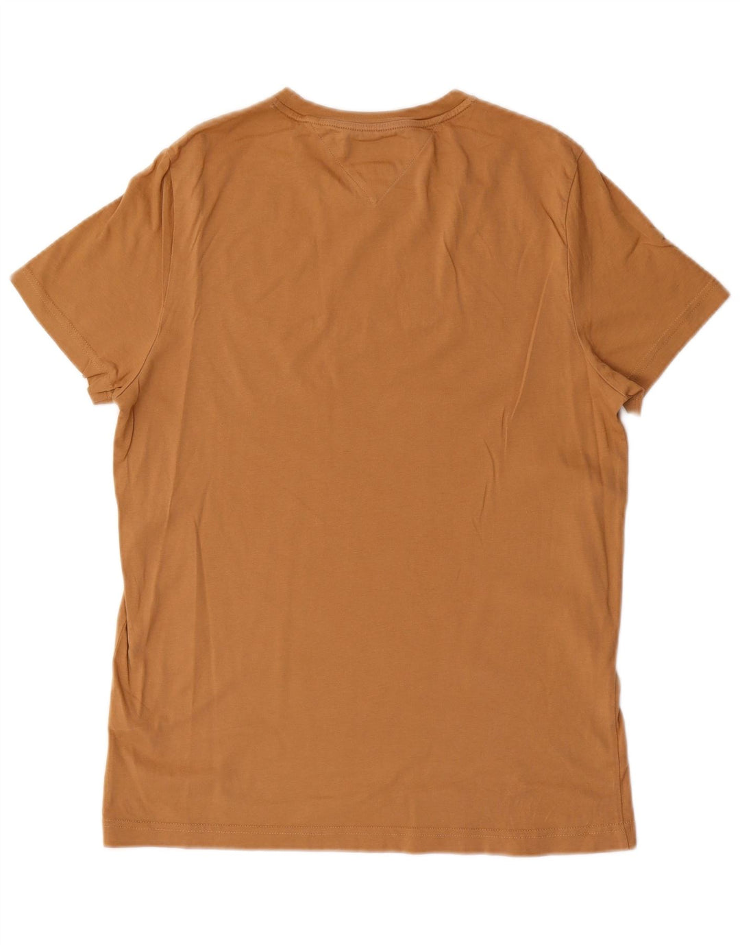 Tommy Hilfiger Mens Slim Fit Graphic T-Shirt Top Medium Brown Cotton