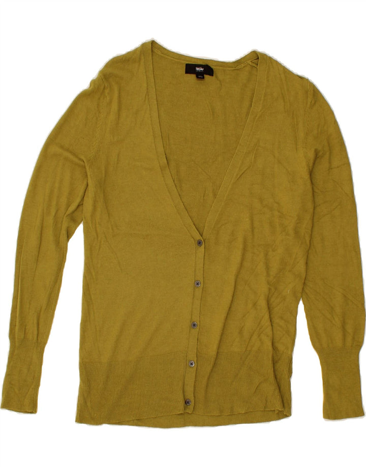MOSSIMO Womens Cardigan Sweater UK 16 Large Khaki Nylon Vintage Mossimo and Second-Hand Mossimo from Messina Hembry 