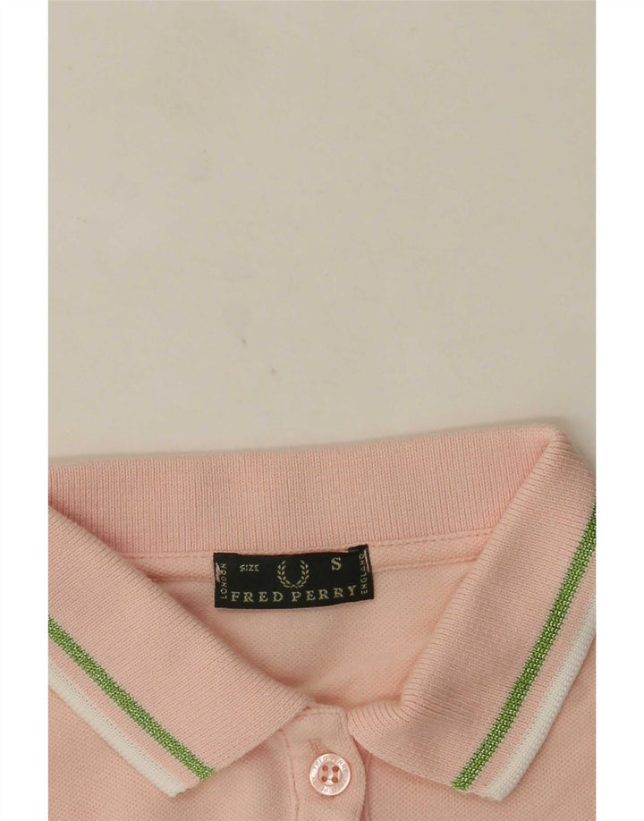 Fred Perry Womens Polo Shirt UK 10 Small Pink