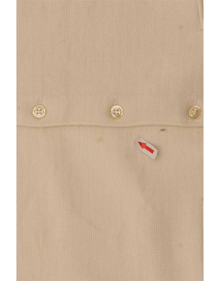 Il Granchio Mens Knit Waistcoat Small White Wool