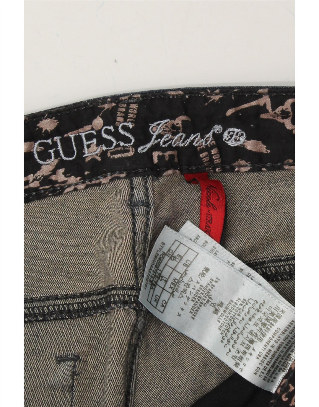 GUESS Womens Slim Jeans W32 L34 Navy Blue Cotton Vintage Guess and Second-Hand Guess from Messina Hembry 