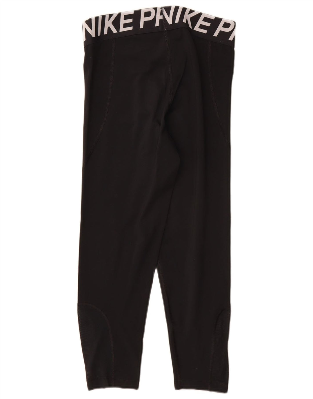 Nike Womens Graphic Capri Leggings UK 12 Medium Black Polyester