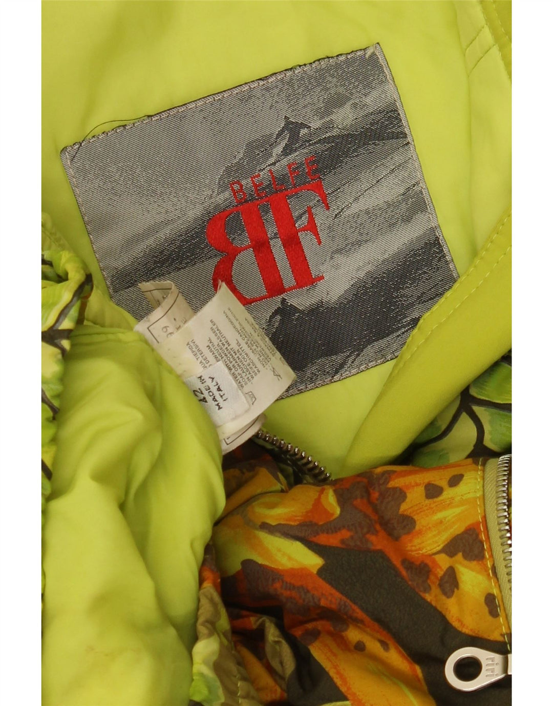 BELFE & BELFE Womens Windbreaker Jacket IT 42 Medium Green Floral