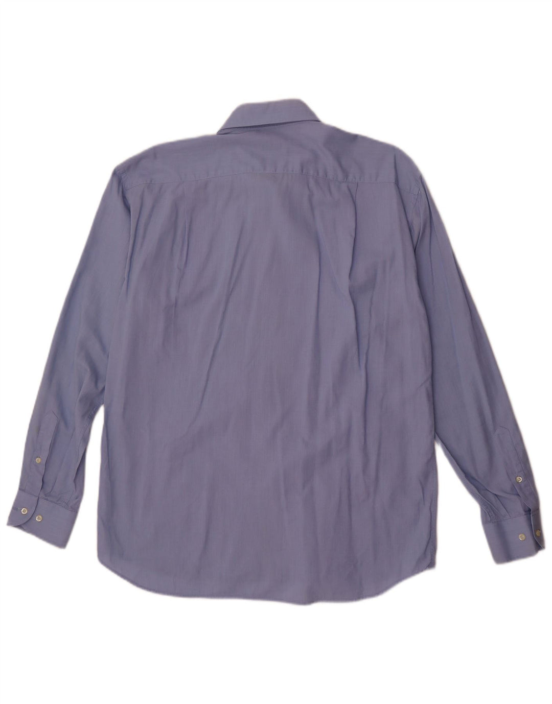 Roccobarocco Mens Shirt Size 42 16 1/2 Large Blue Cotton