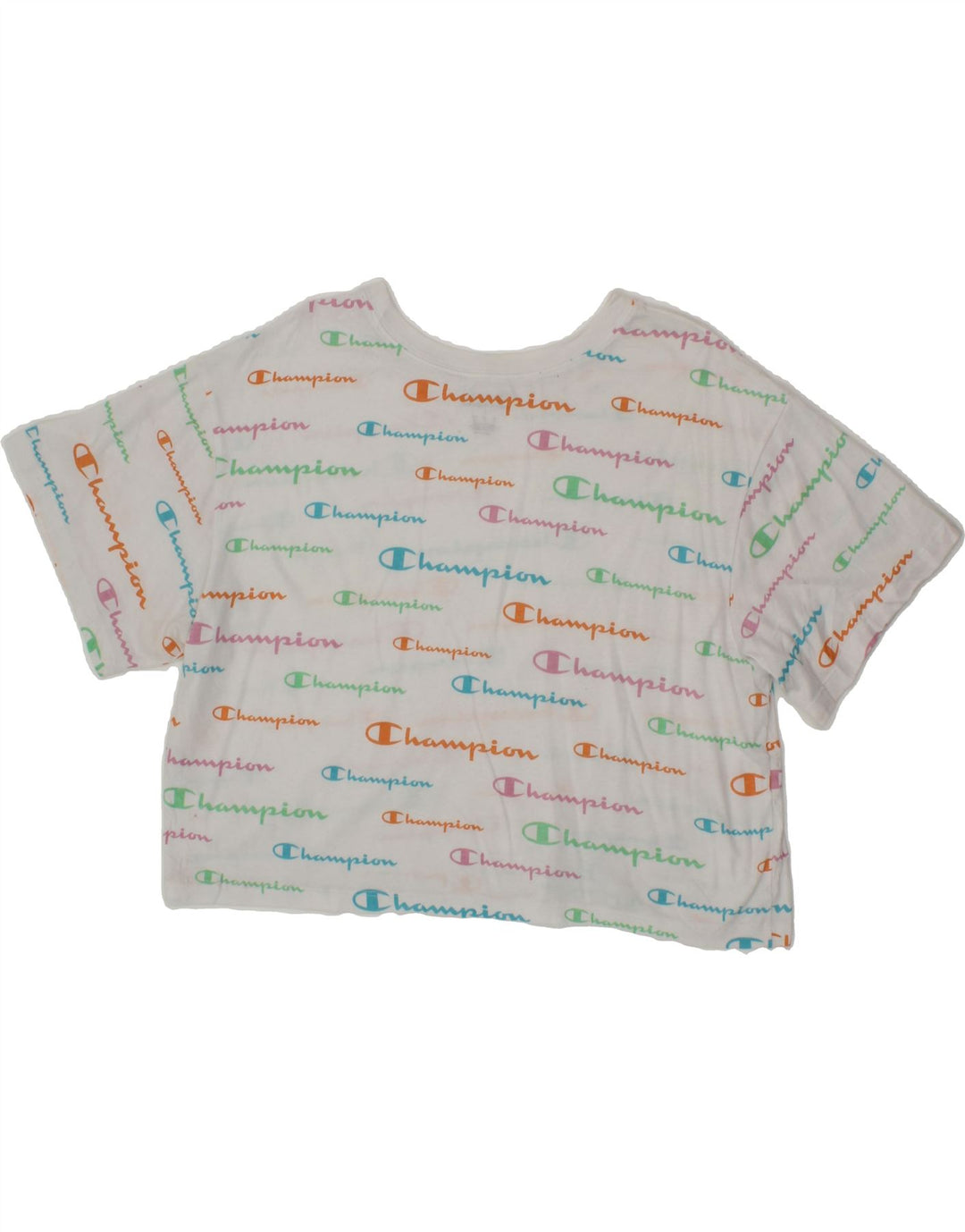 CHAMPION Womens Oversized Graphic T-Shirt Top UK 16 Large Multicoloured Vintage Champion and Second-Hand Champion from Messina Hembry 