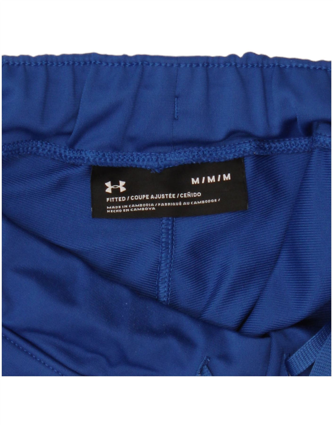 UNDER ARMOUR Mens Tracksuit Trousers Medium  Navy Blue Colourblock