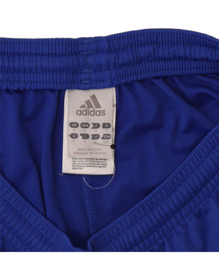 Adidas Mens Climalite Sport Shorts Small  Blue Polyester