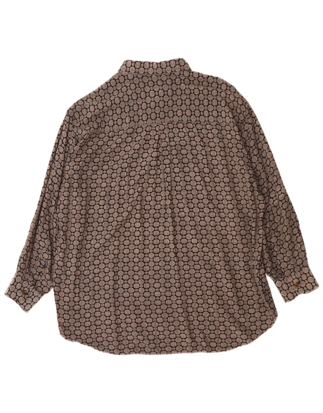 GP. BELLINI & COMPANY Mens Shirt Medium Black Geometric Viscose