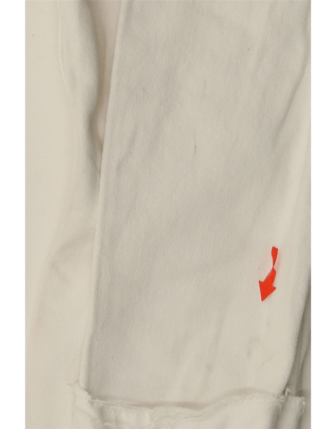 HOLLISTER Womens Low Waist Distressed Skinny Jeans W26 L28 White Cotton