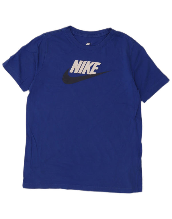 Nike Boys Graphic T-Shirt Top 13-14 Years XL Blue Cotton