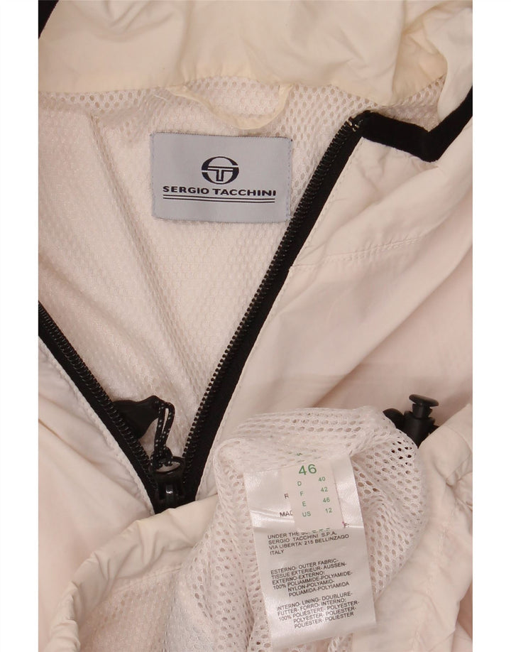SERGIO TACCHINI Womens Sleeveless Tracksuit Top Jacket IT 46 Large White