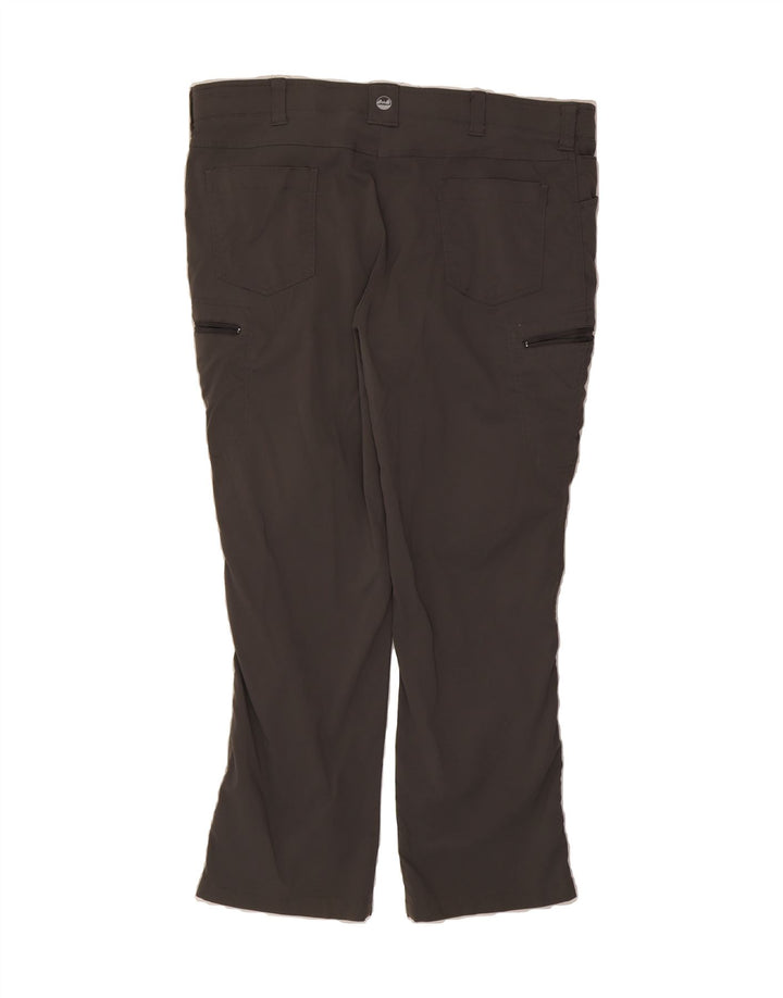 WRANGLER Womens Slim Cargo Trousers W42 L30 Grey Nylon Vintage Wrangler and Second-Hand Wrangler from Messina Hembry 
