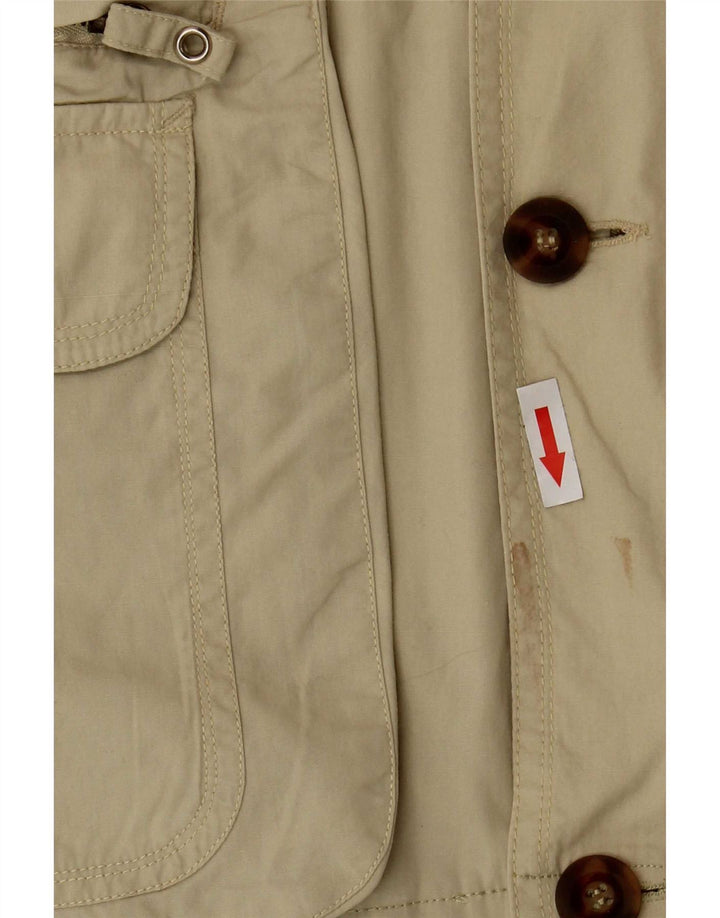 Vintage Mens Military Jacket UK 38 Medium Beige