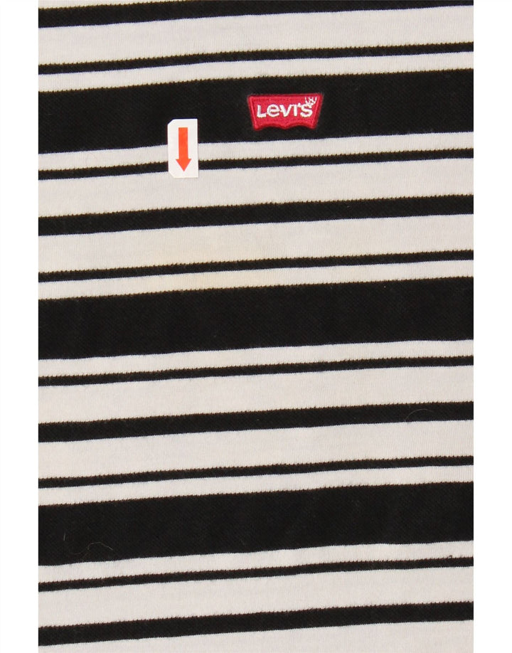 LEVI'S Mens Standard T-Shirt Top Large Black Striped