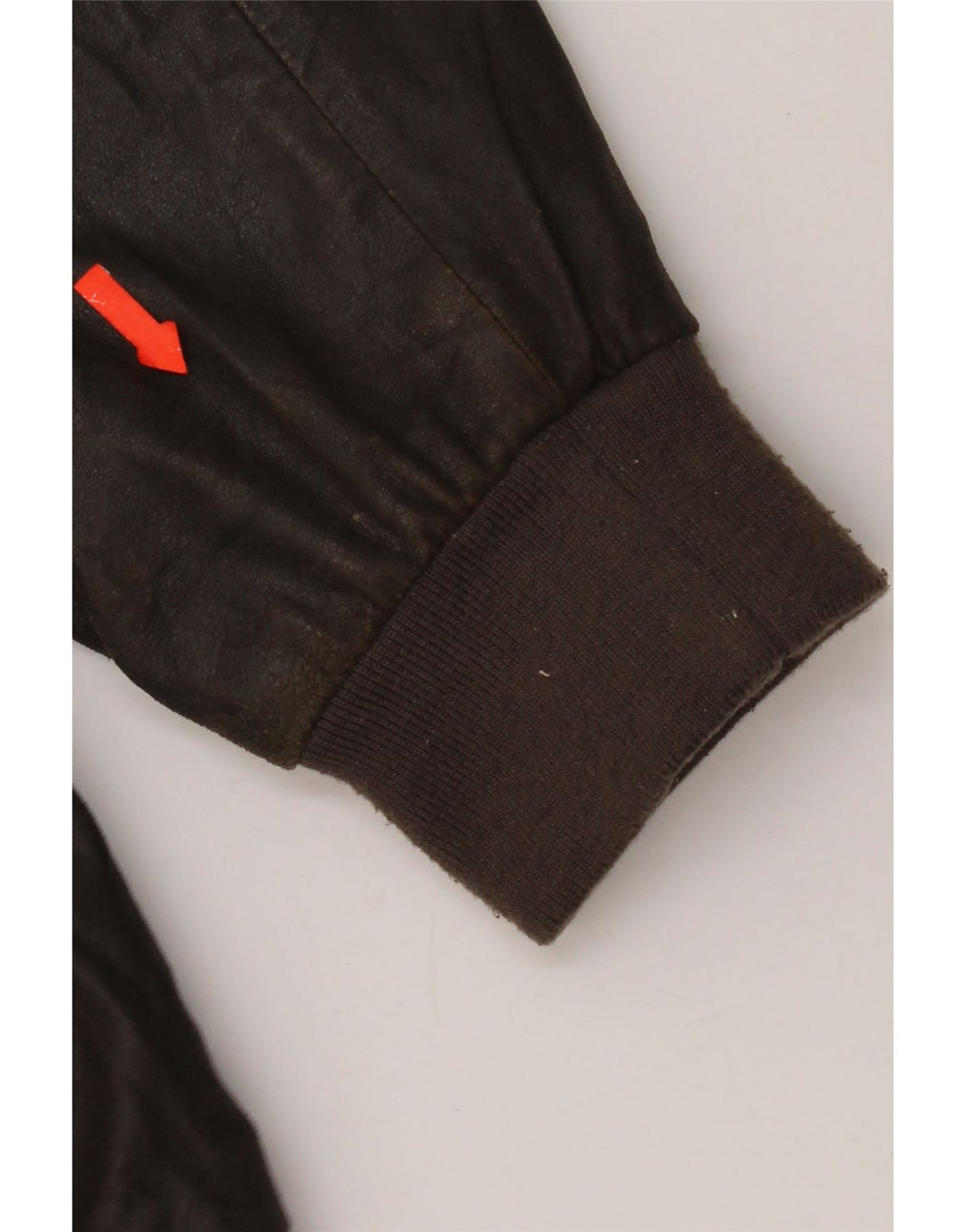Gimo's Mens Bomber Leather Jacket UK 38 Medium Brown Leather