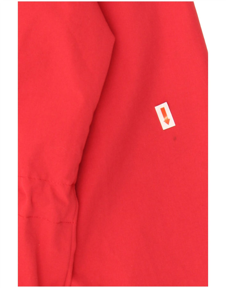 Fat Face Womens Hooded Parka Jacket UK 14 Large Red Polyester