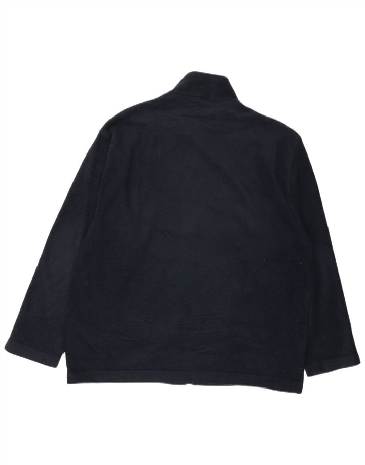 Marks & Spencer Mens Fleece Jacket UK 44 XL Navy Blue Polyester