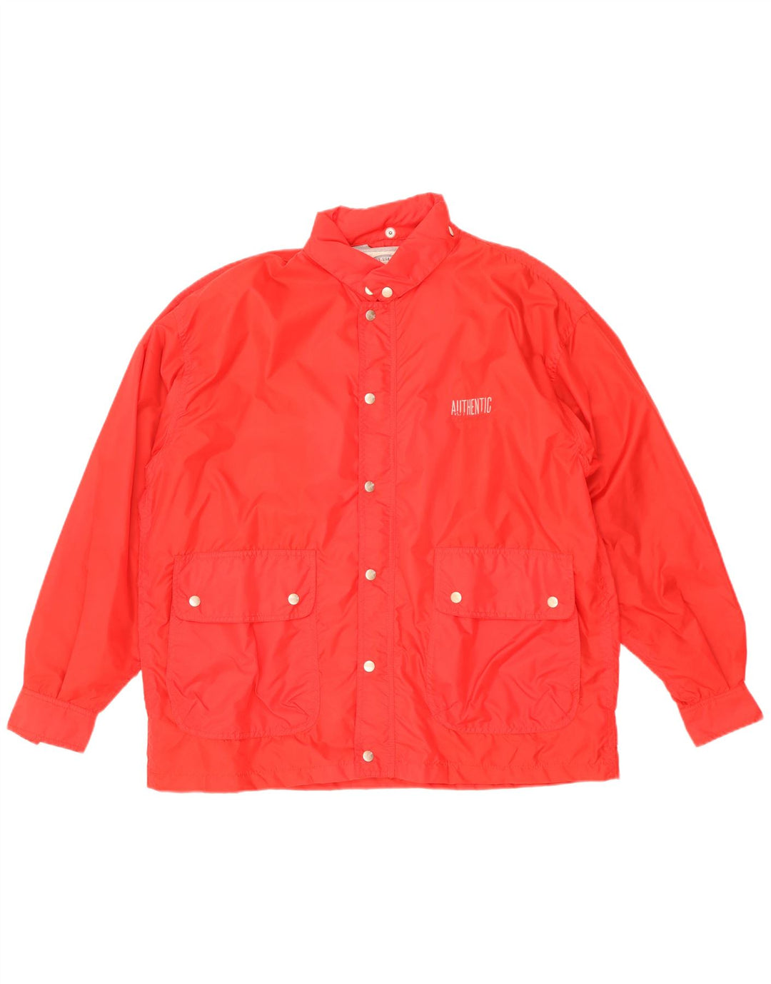 Wrangler Mens Hooded Windbreaker Jacket UK 38 Medium Red Polyamide
