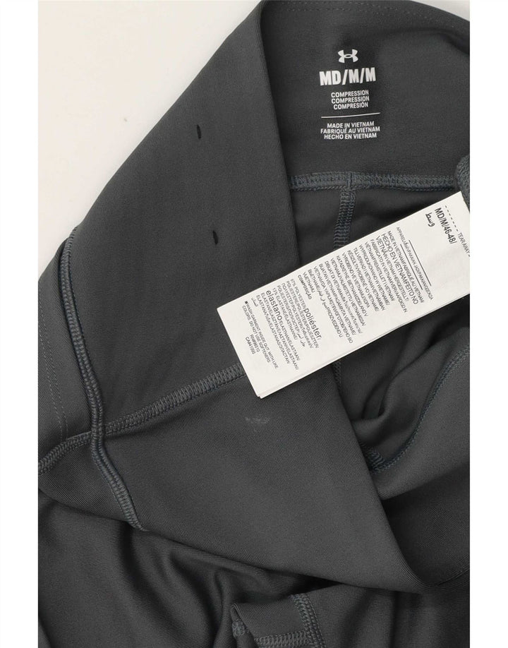 Under Armour Womens Graphic Leggings UK 12 Medium Grey Polyester