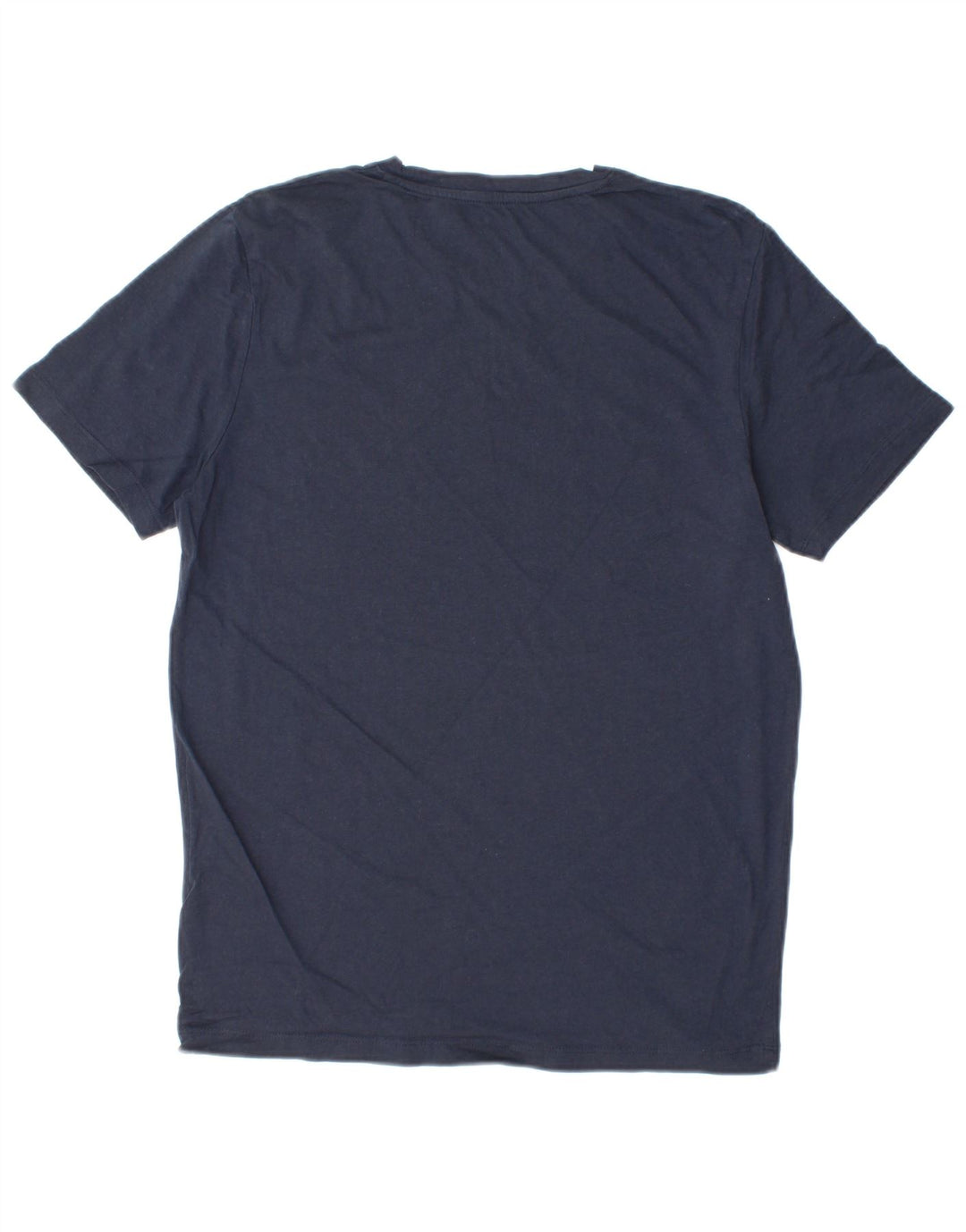 JACK & JONES Mens T-Shirt Top Medium Navy Blue Cotton