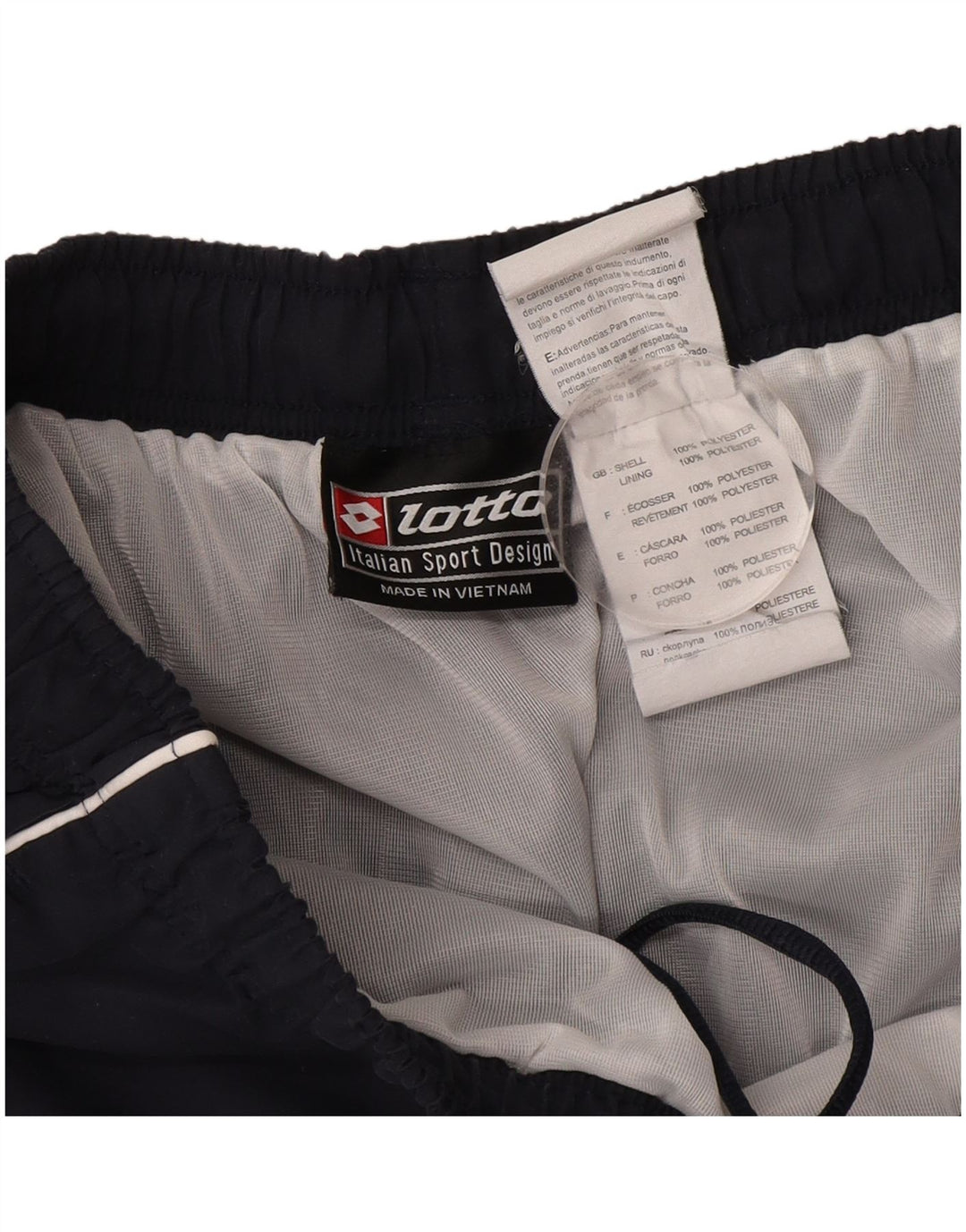 Lotto Mens Swimming Shorts Large Navy Blue Colourblock Polyester