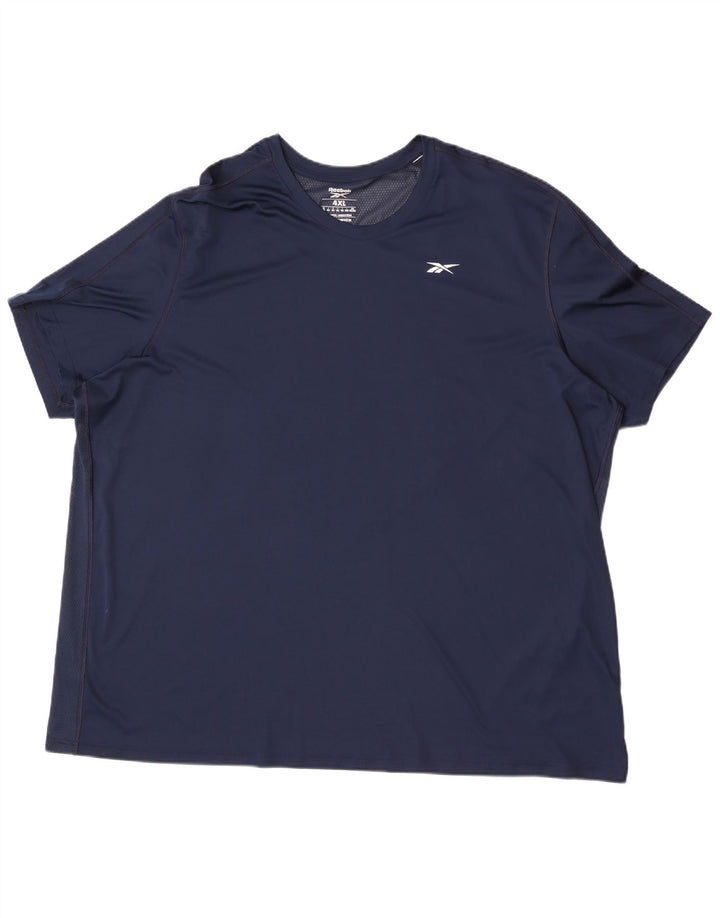 Reebok Mens T-Shirt Top 4XL Navy Blue