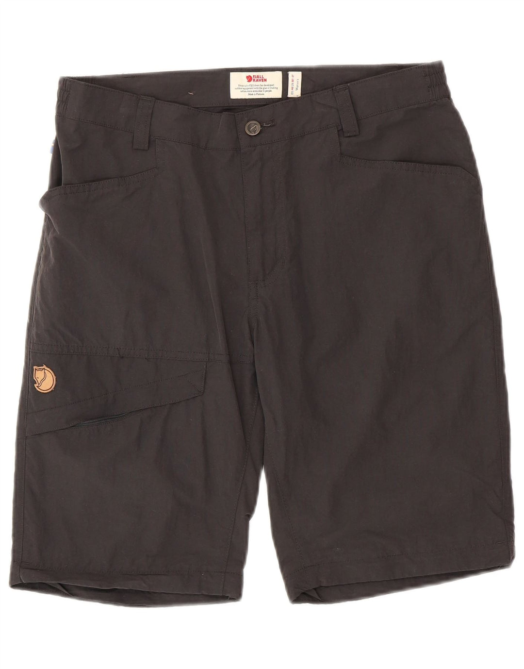 FJALL RAVEN Womens Cargo Shorts EU 40 Medium W31 Black