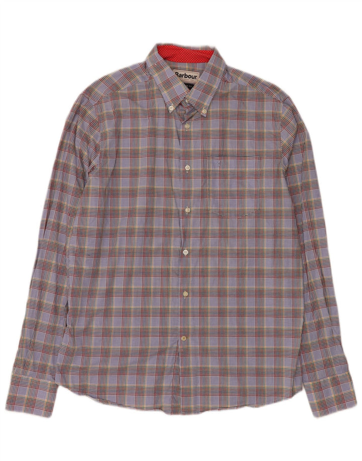 BARBOUR Mens Tailored Fit Shirt Medium Multicoloured Check